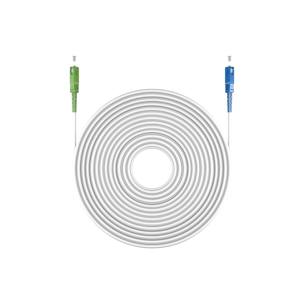 Goobay Fiberoptisk kabel (FTTH), Singlemode (OS2) Hvit, hvit (Simplex), 1 m