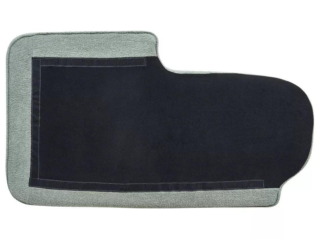 Divan côté droite en bouclé vert ALLIER
