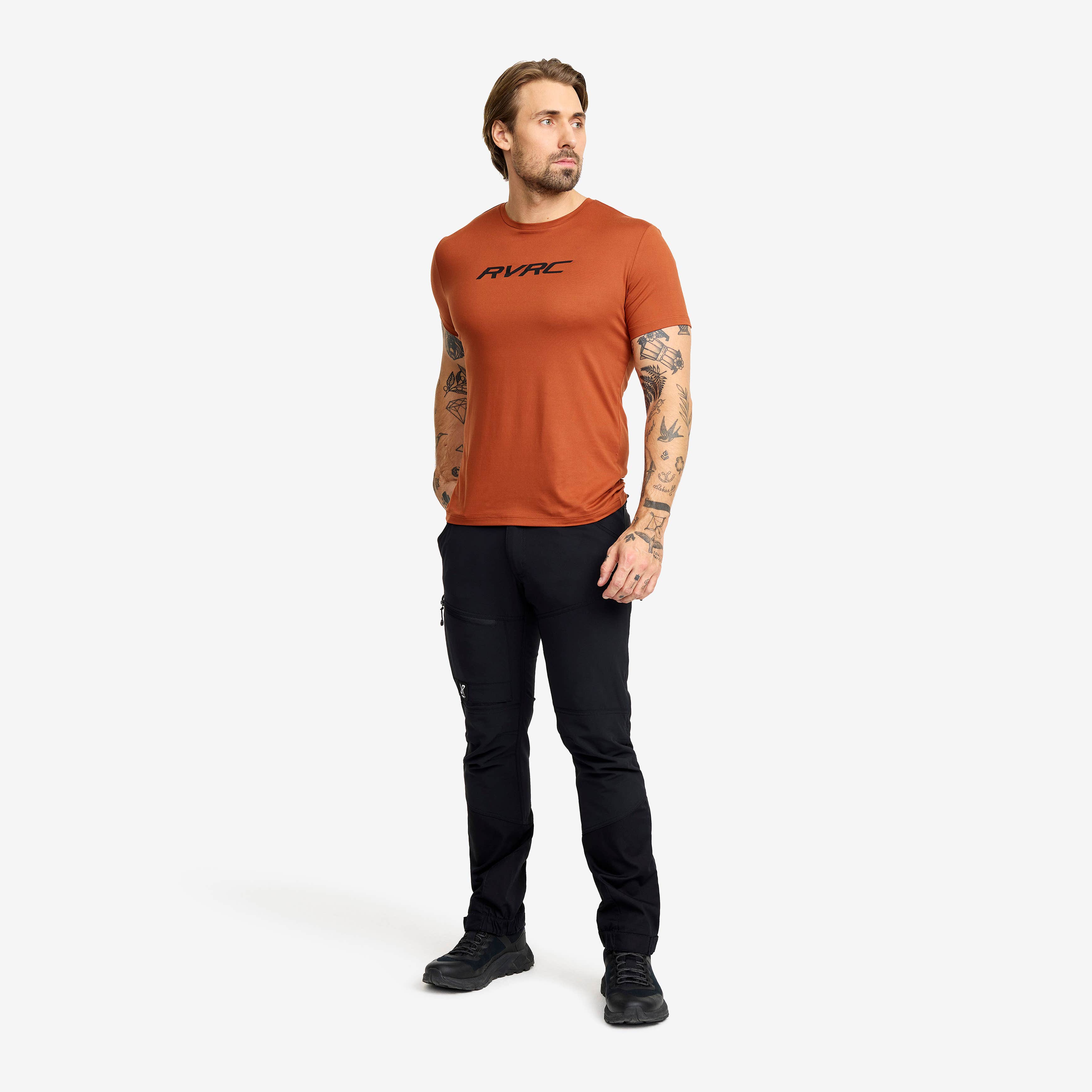 Mission Logo Slim Fit T-shirt Herre Rusty Orange