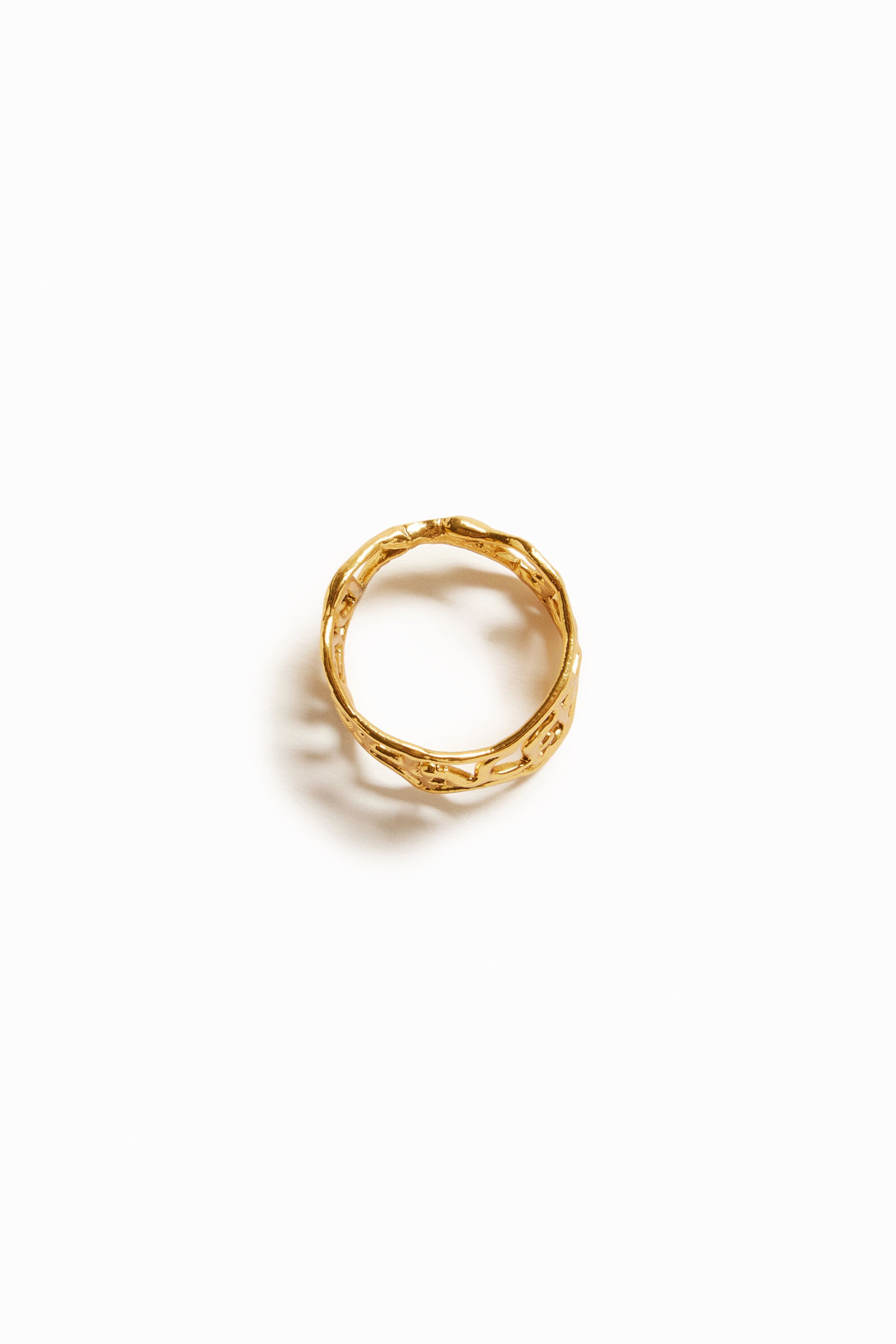 Bague message plaquée or Zalio