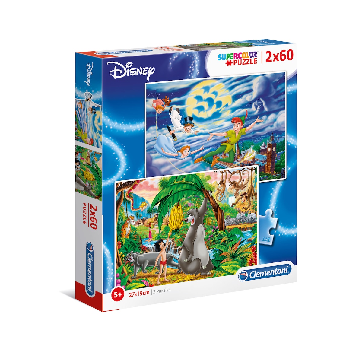The Jungle Book + Peter Pan - Puzzles Kids 2x60pcs