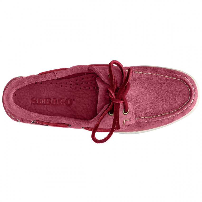 DOCKSIDES PORTLAND FLESH OUT ROSE CUPCAKE-Chaussures bateau pour femme en cuir suede