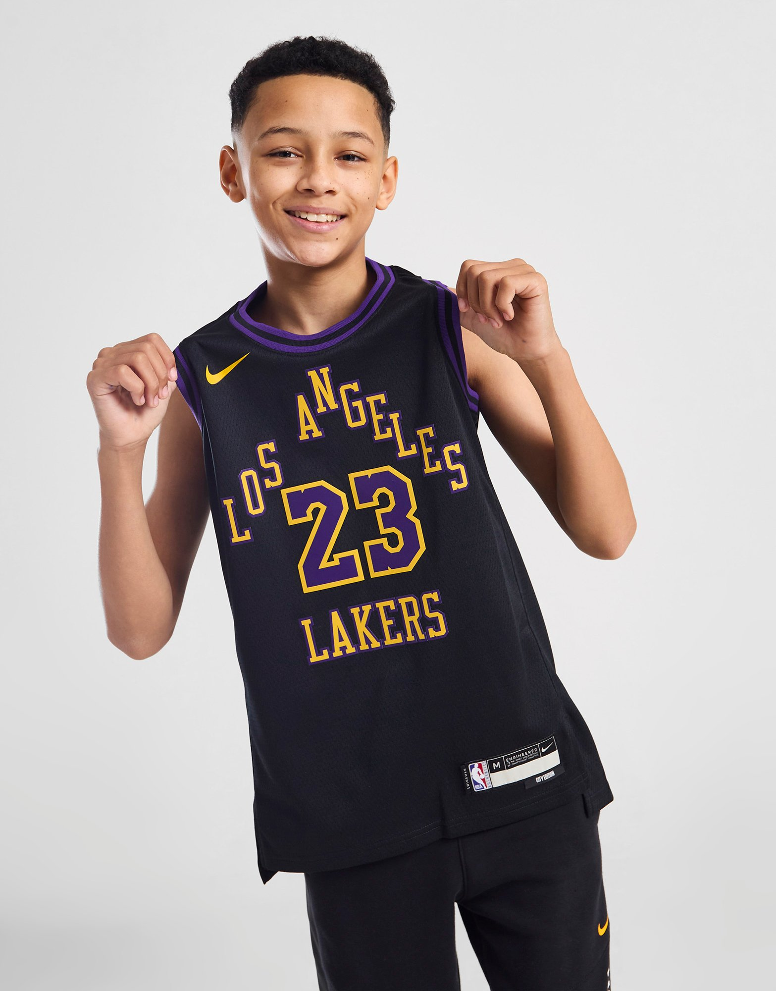 Nike Maillot NBA LA Lakers City Edition James #23 Junior