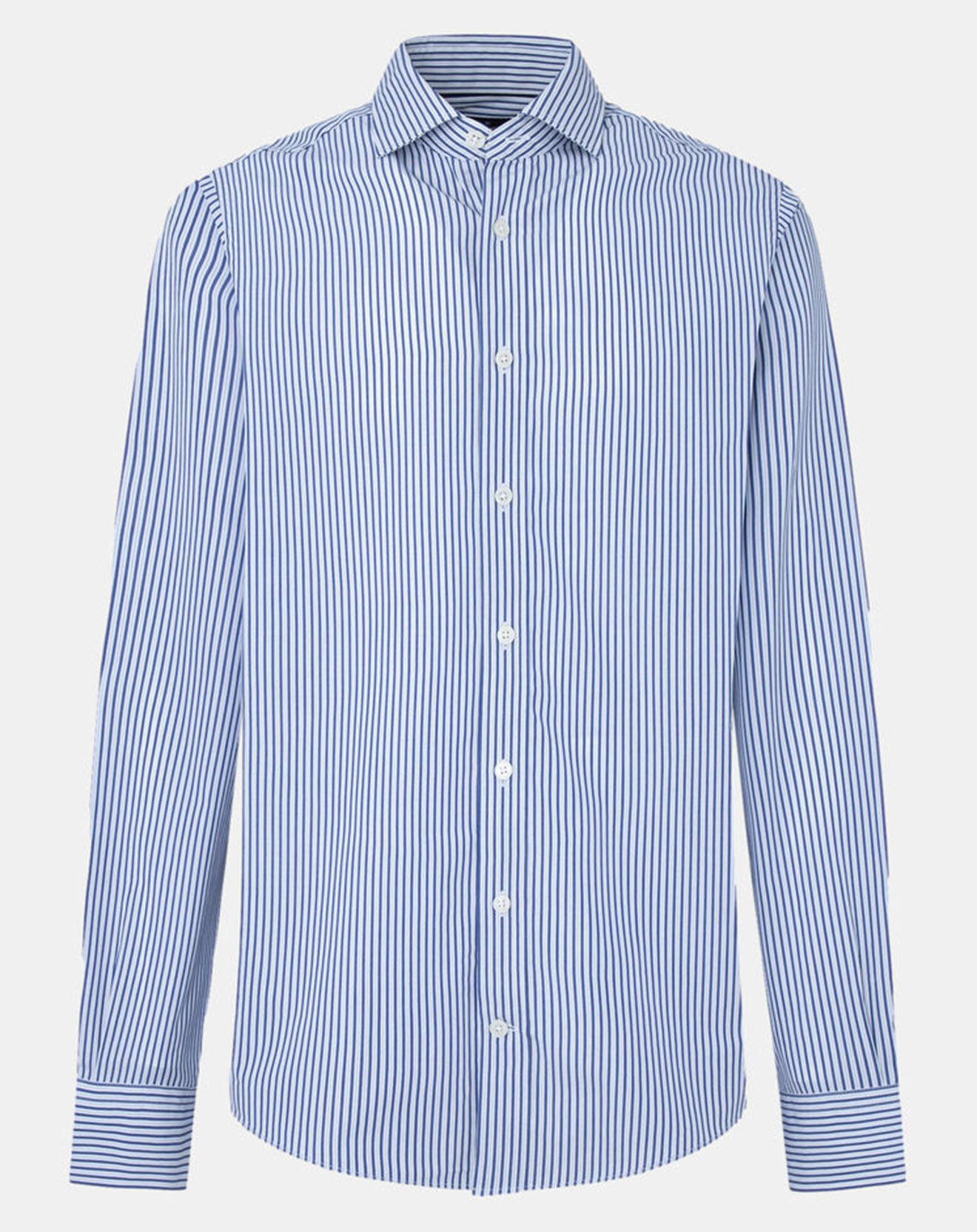 Hackett London Chemise Slim Fit rayée bleue