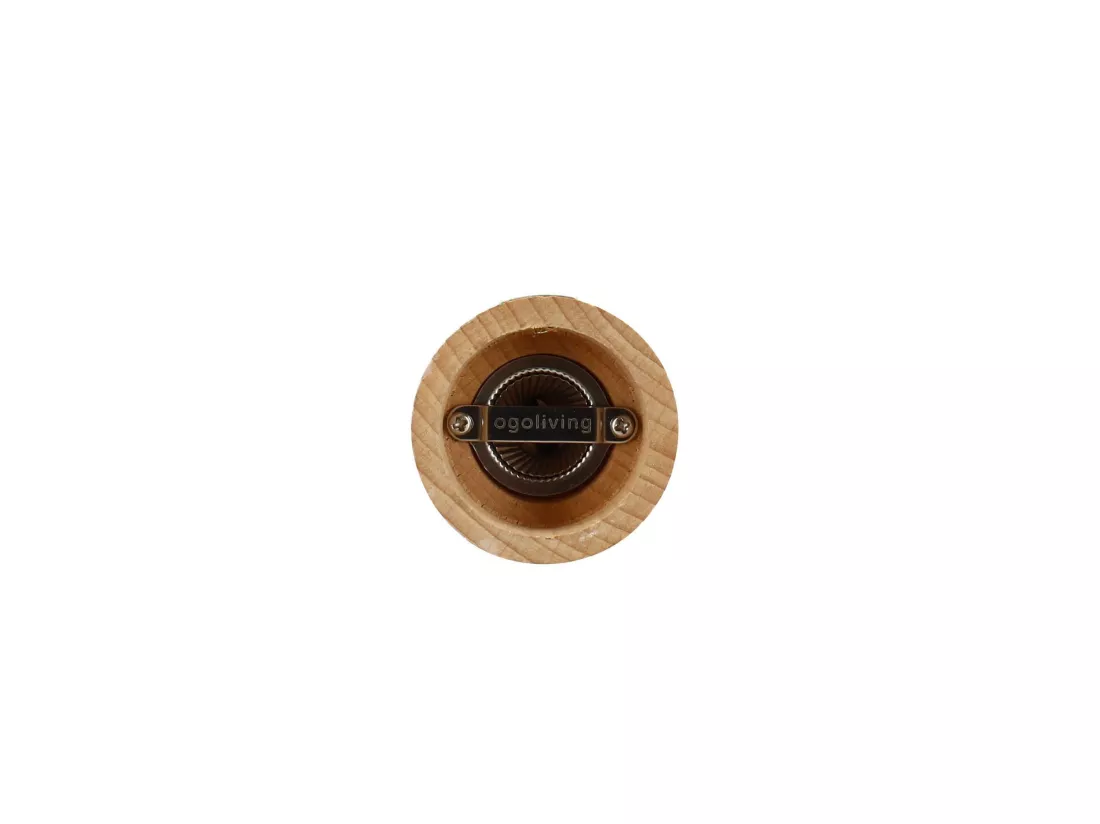 Ogo Living - Moulin A Sel Recycle 23cm En Bois De Hetre Naturel