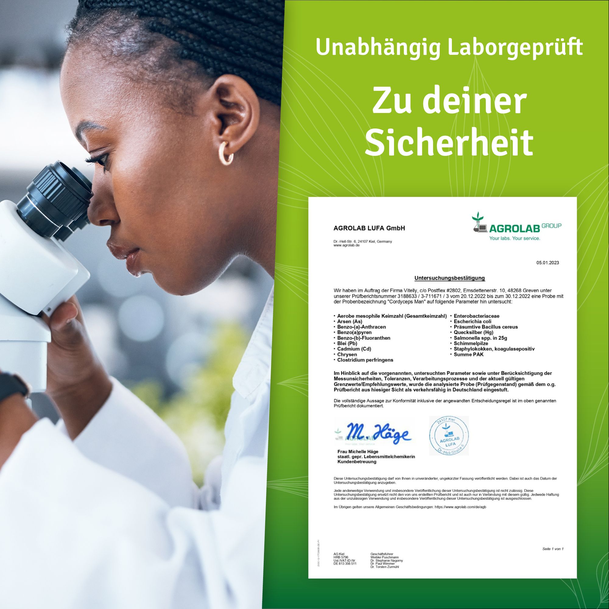 vitelly Cordyceps Man® Fertilitäts Kapseln für einen Monat