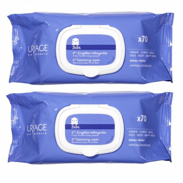 Uriage Bebe Toalhitas 2x70 Un.