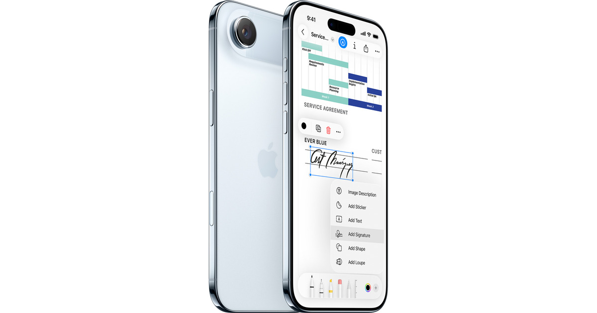 AppleiPhone Air smartphone  (Lichtblauw, 1 TB, iOS)