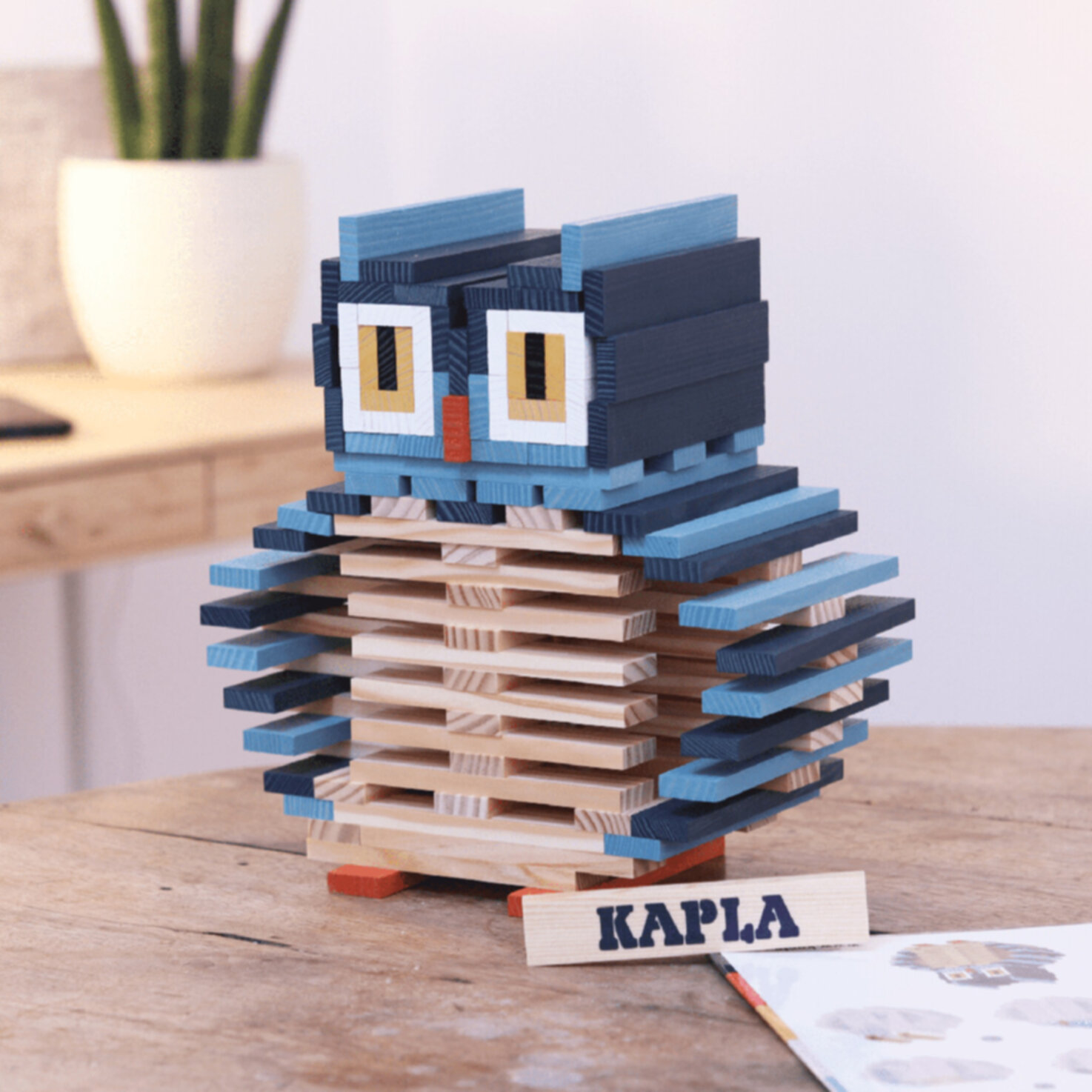 Kapla-Baukasten Eule 120 Stück