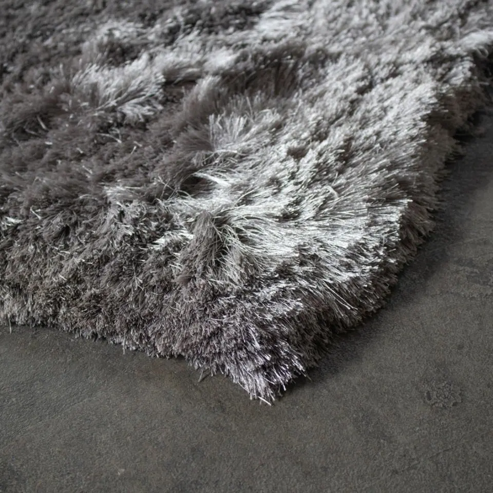 Vloerkleed Grijs Katoen Polyester - 160x230cm - Olav