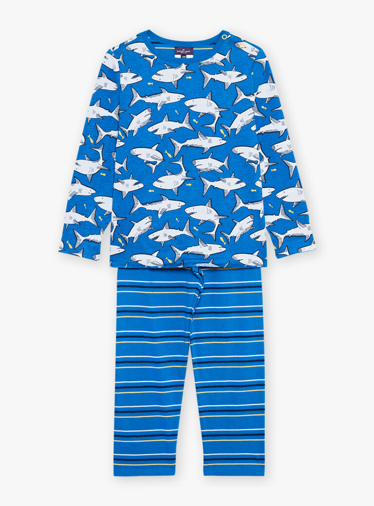 Ensemble pyjama à requin et rayures