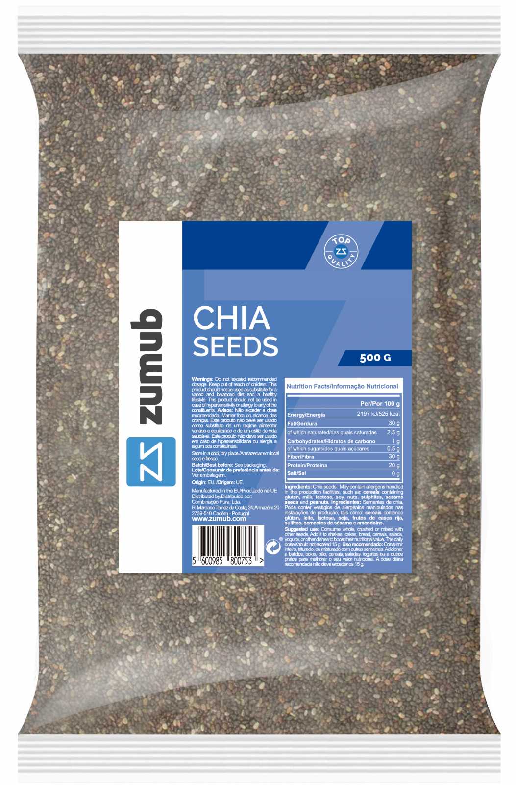 Sementes de Chia Zumub 125g