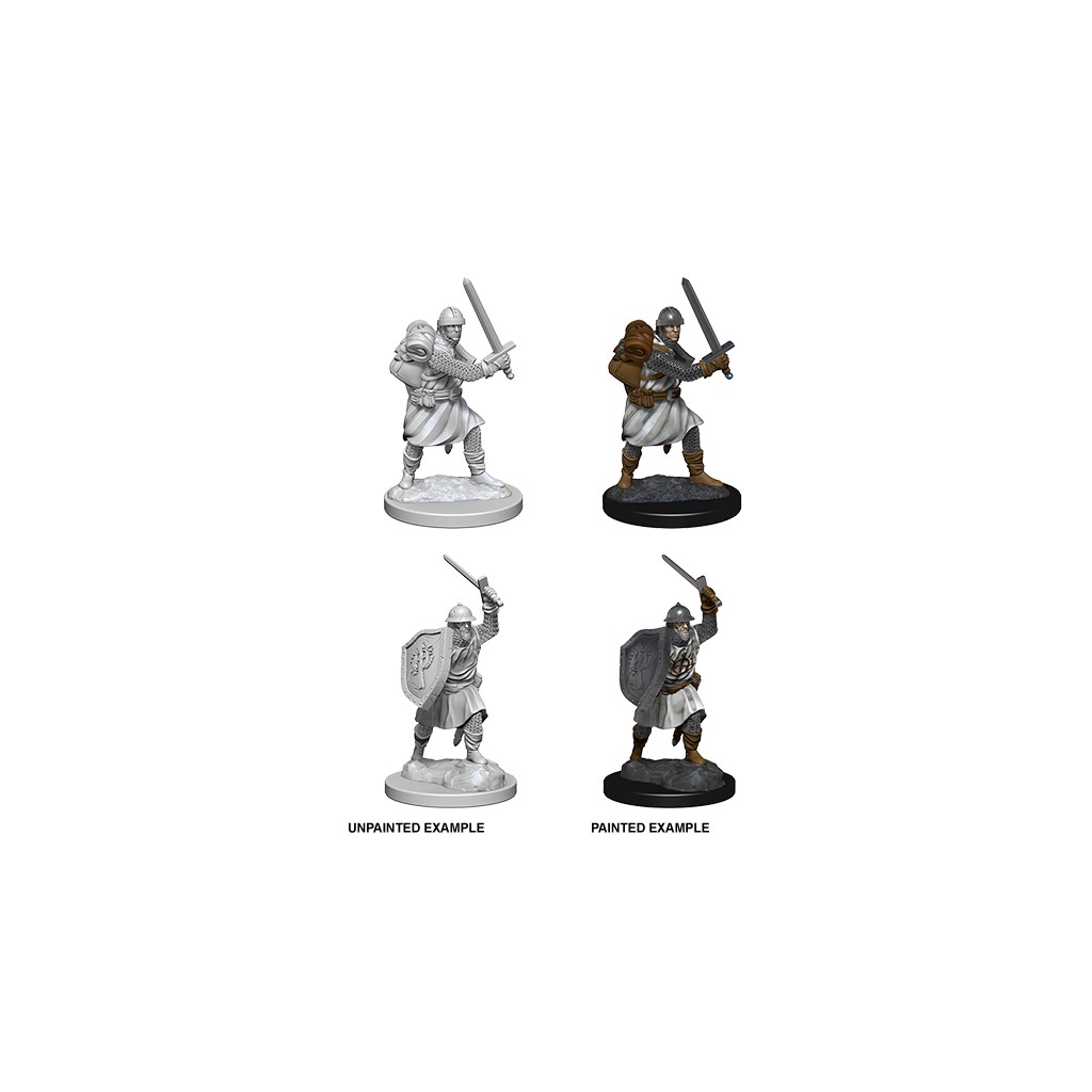 Pathfinder Deepcuts Unpainted Miniatures: Infantrymen