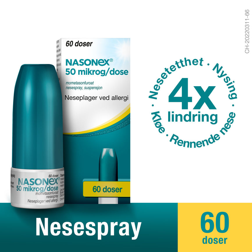 Nasonex nesespray 50mcg/dose 60 doser