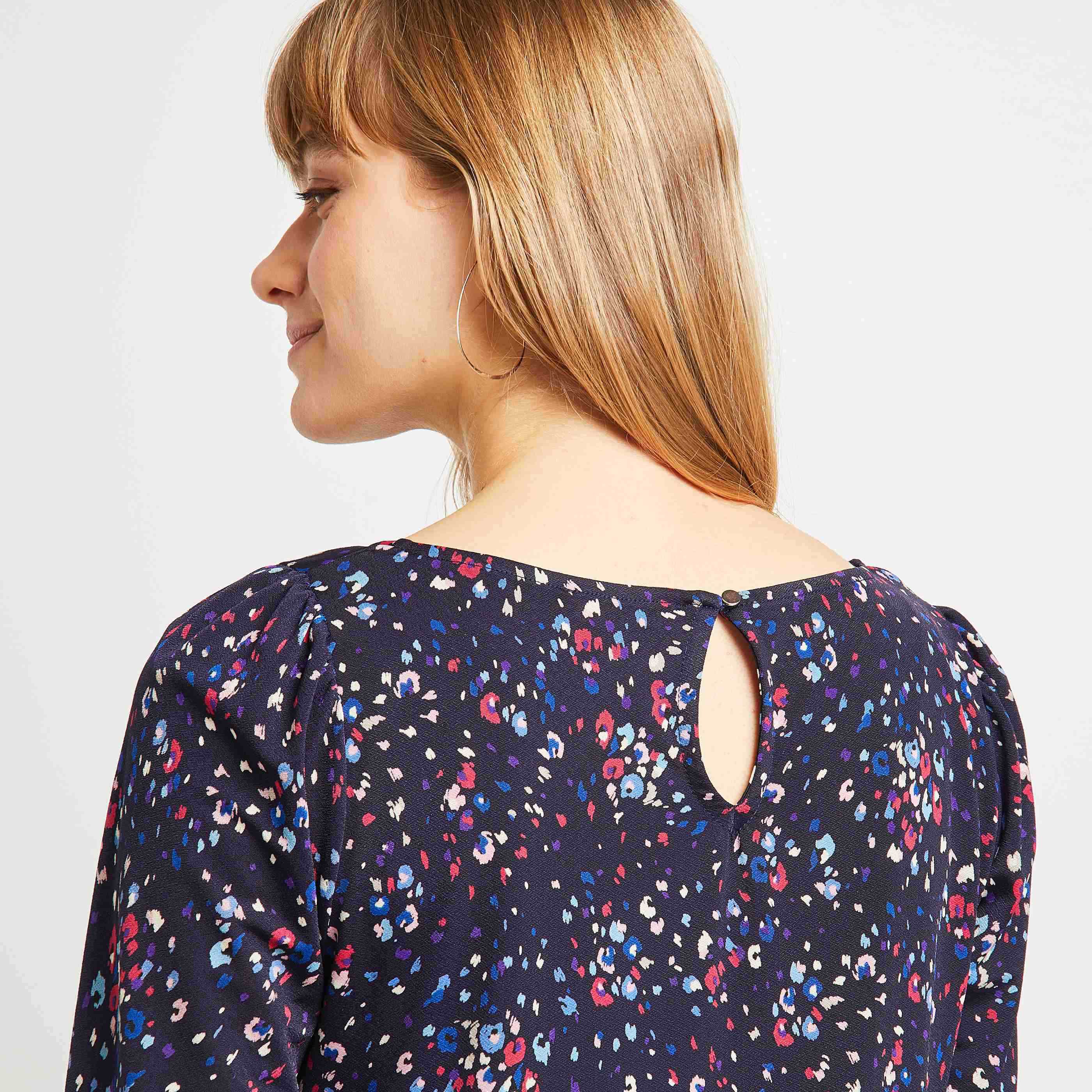 Tshirt imprimé femme - MARINE