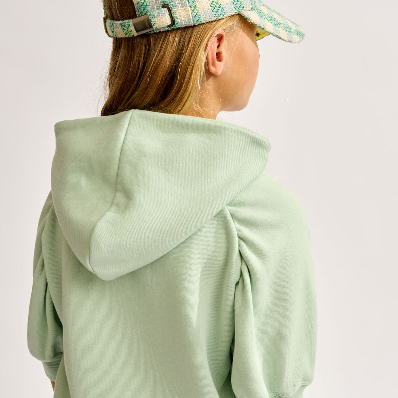 Bellerose Sweat à capuche Flounce opale