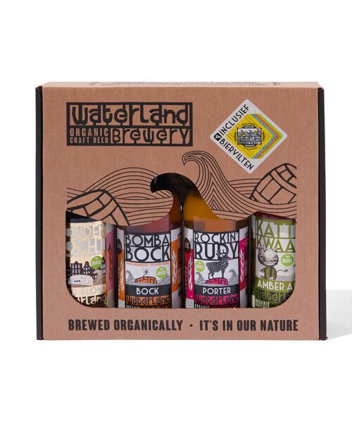 waterland brewery giftpack de 4 bières bio 0.33L