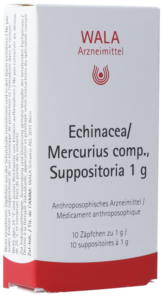 WALA Echinacea/Mercurius comp<br>10 × 1 g, Suppositorium