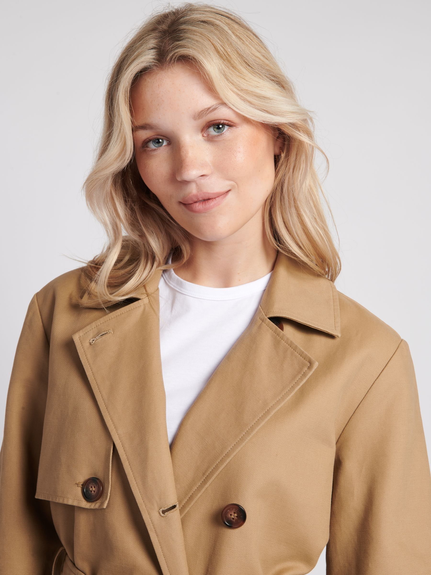 Natuurlijk - U.S. Polo Assn. Trenchcoat van 100% katoen voor dames