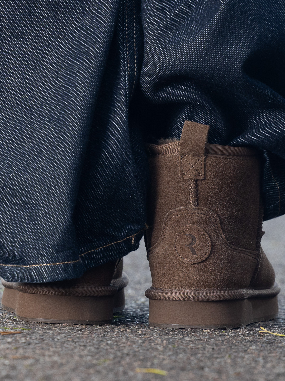 Nadigo Sheepskin Mid Stone - Trapes Sko