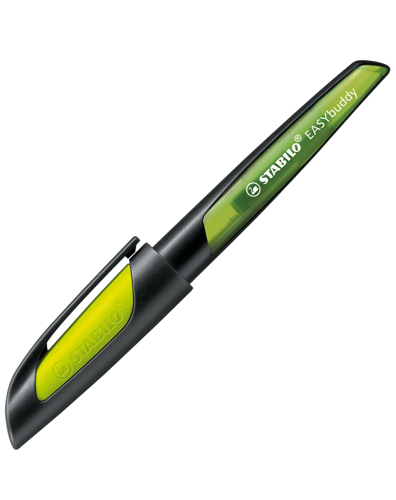 Schulfüller STABILO® EASYbuddy mit Standard-Feder M in schwarz/limette