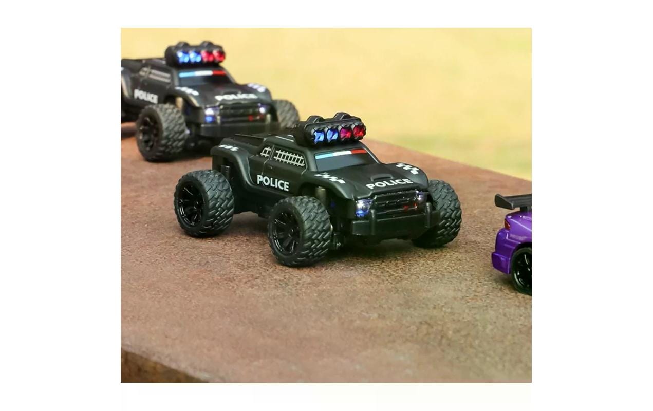 Micro Monster Truck C82, Police, RTR, 1:76Vollwertiges RC-Auto im micro Format