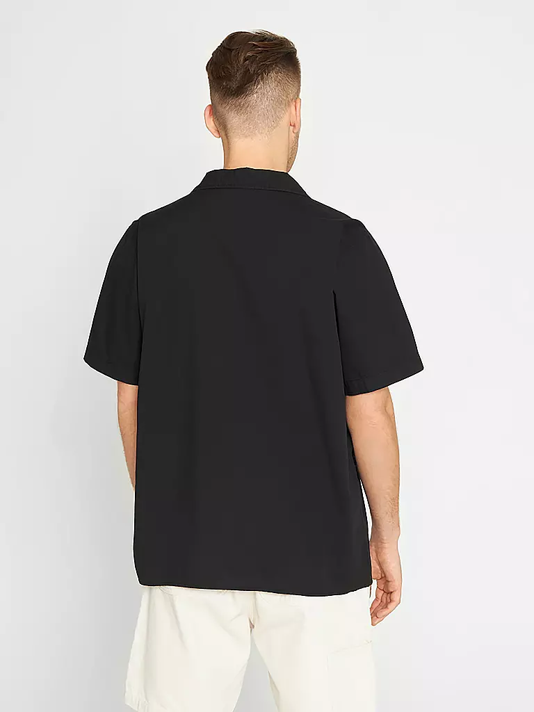 KNOWLEDGE COTTON APPAREL Hemd schwarz