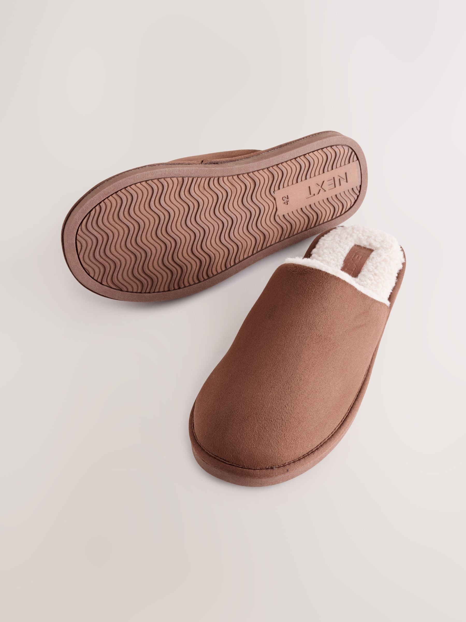 Lichtbruin - Microsuede Mule Slippers