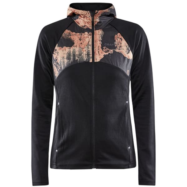 Veste trail CRAFT ADV ESSENCE JERSEY HOOD JACKET BLACK/MULTI