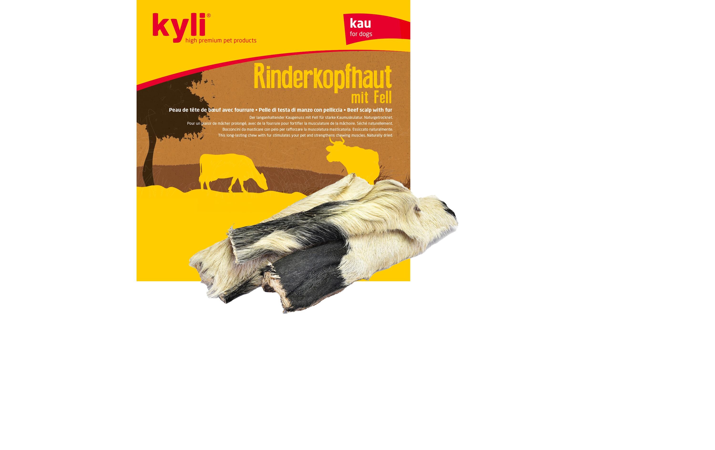 Kausnack Rinderkopfhaut mit Fell, 250 gErgänzungsfuttermittel für Hunde