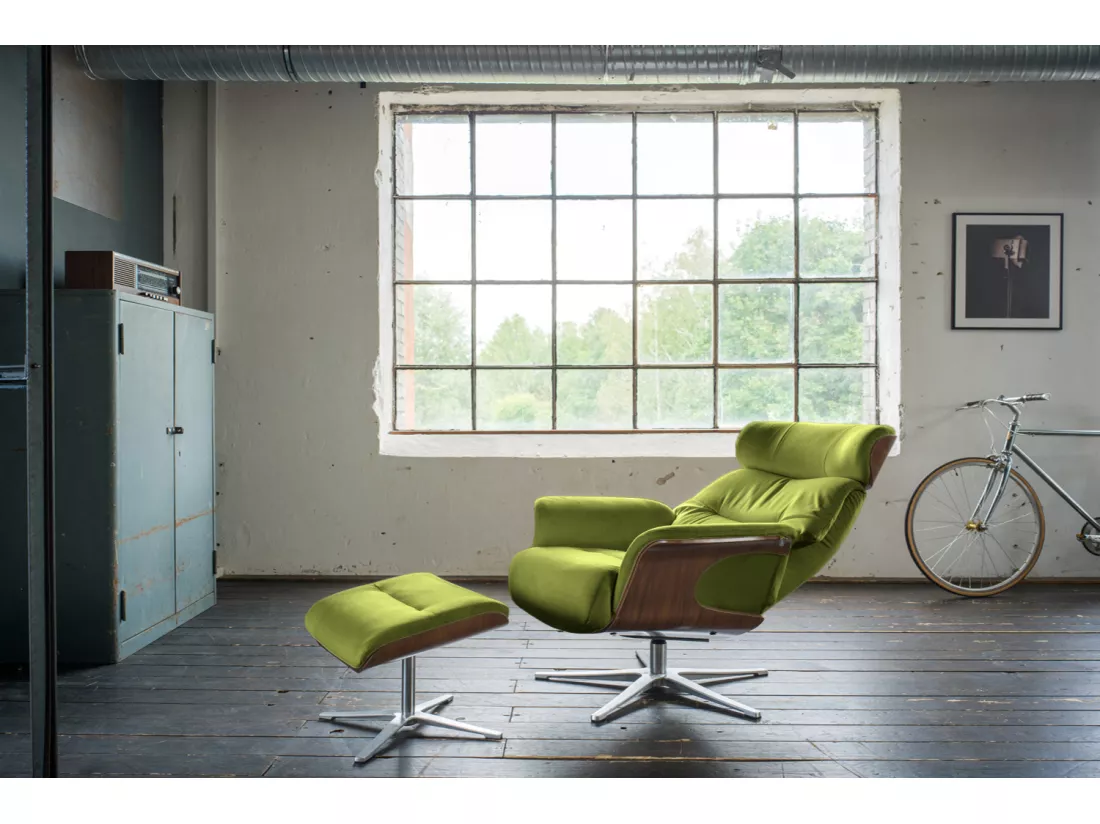 Fauteuil - Vert Velours - TOSAR