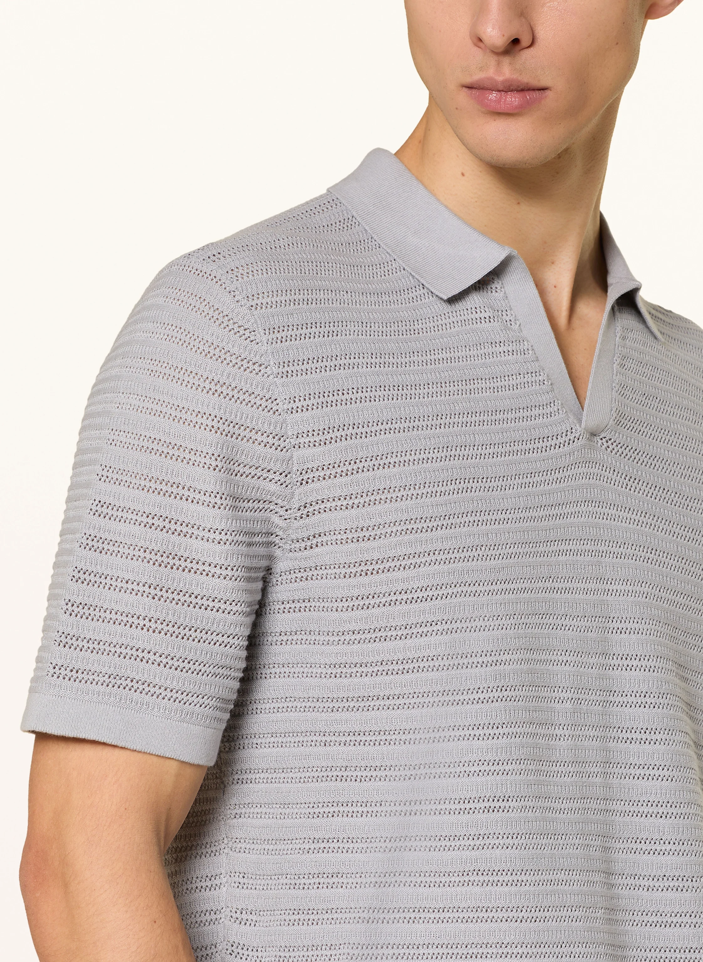 STROKESMAN'S Strick-Poloshirt