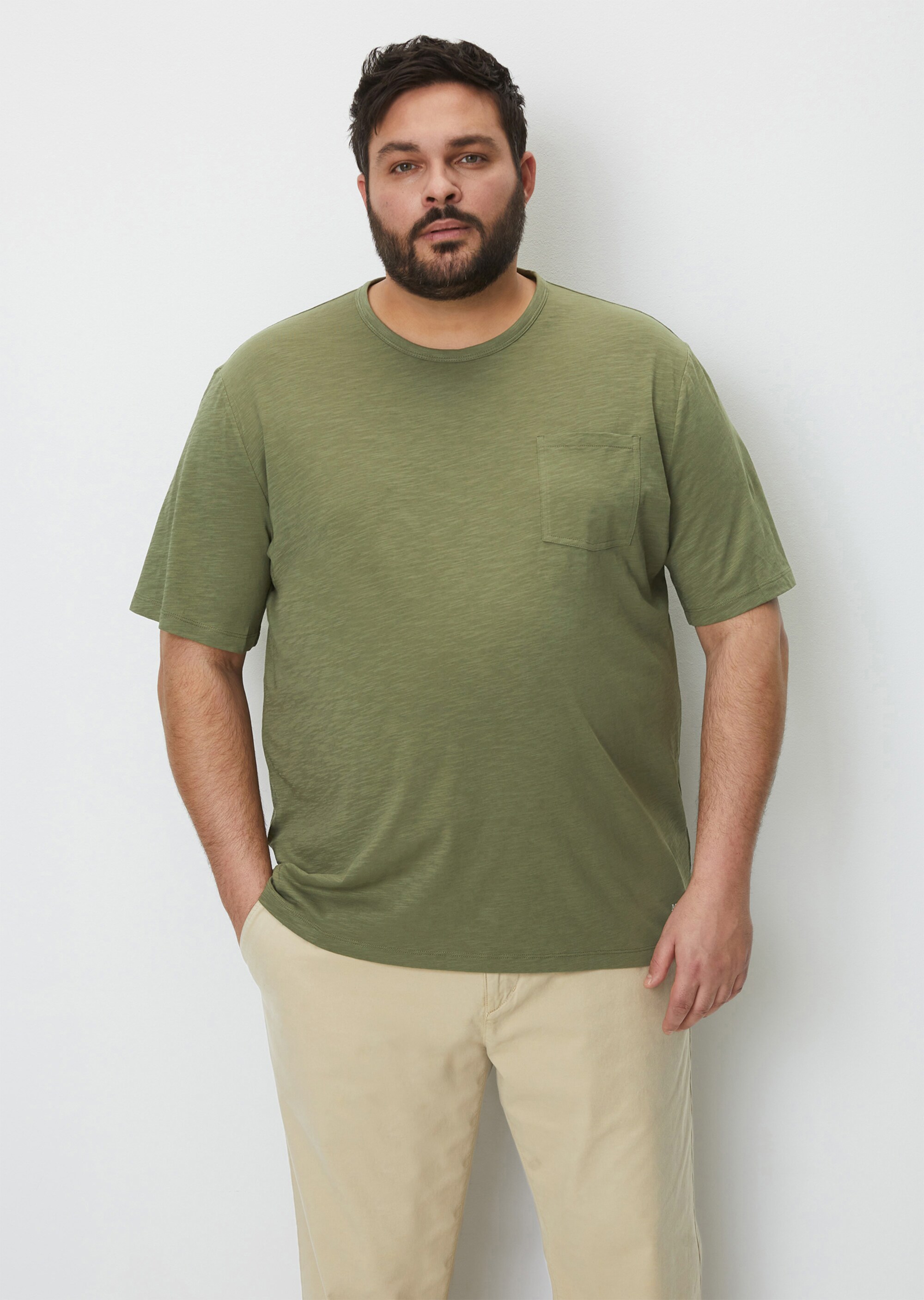 T-Shirt regular in softer Slub-Jersey-Qualität