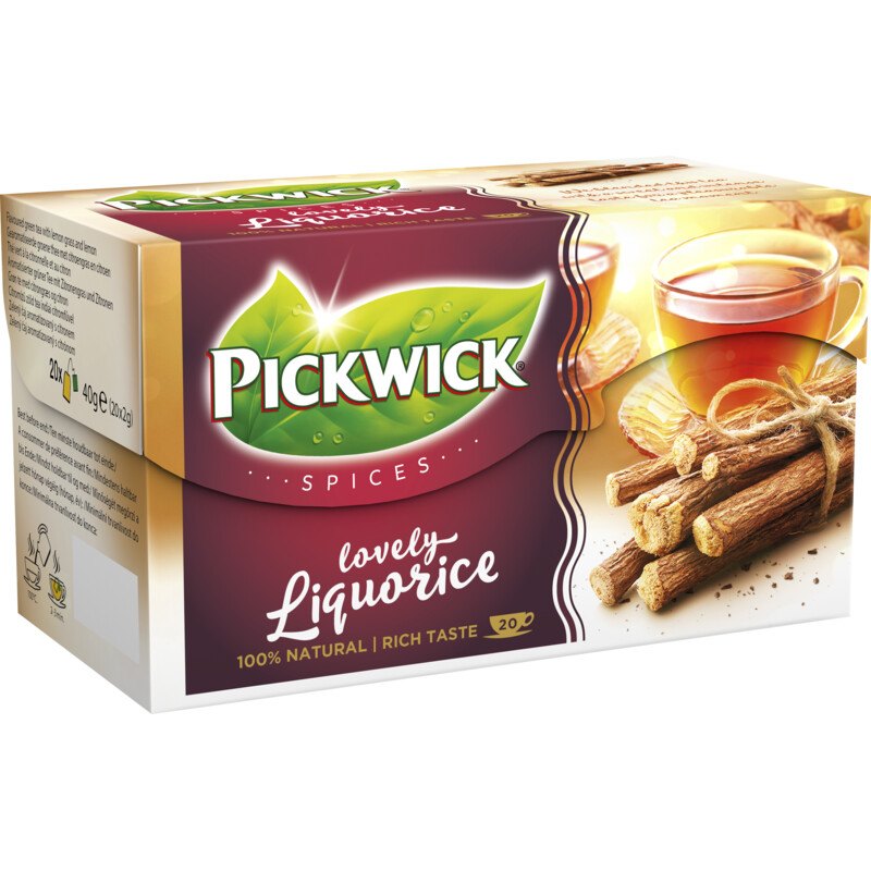 Pickwick Spices zoethout zwarte thee