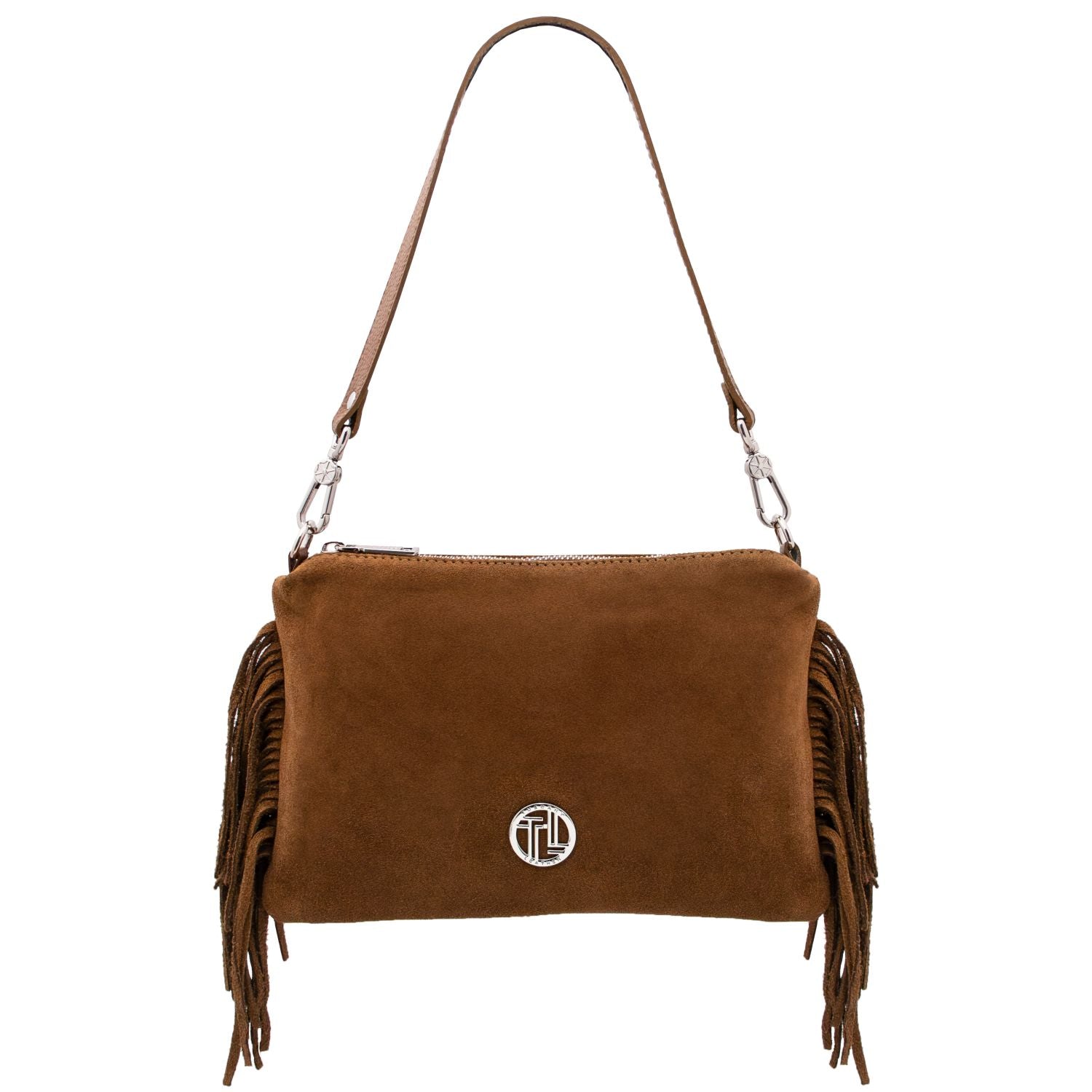 TL142495 – Nomade – Suede leren fringe Clutch