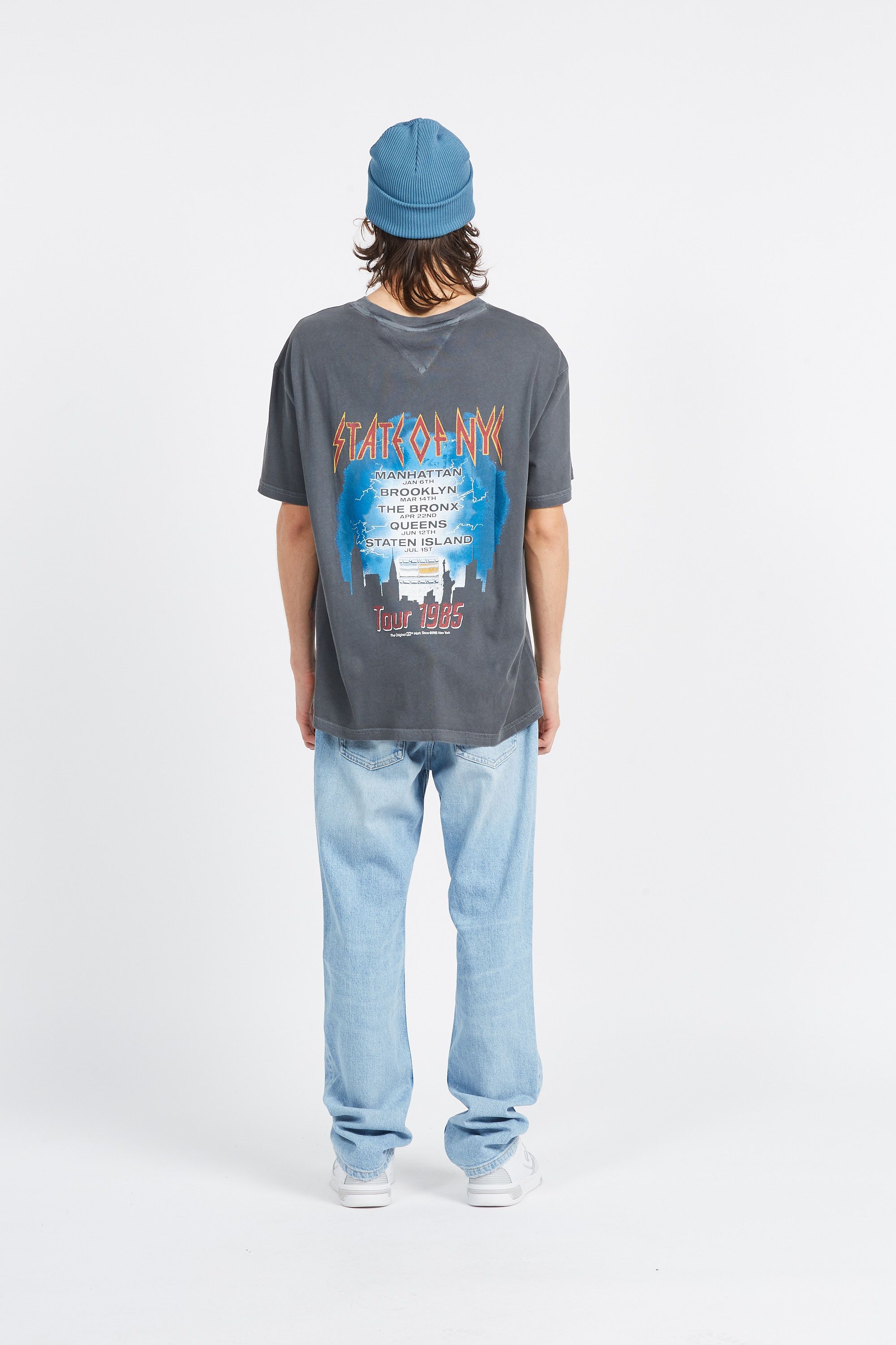 TOMMY JEANS T-shirt TJM REG STATE OF NYC Gris