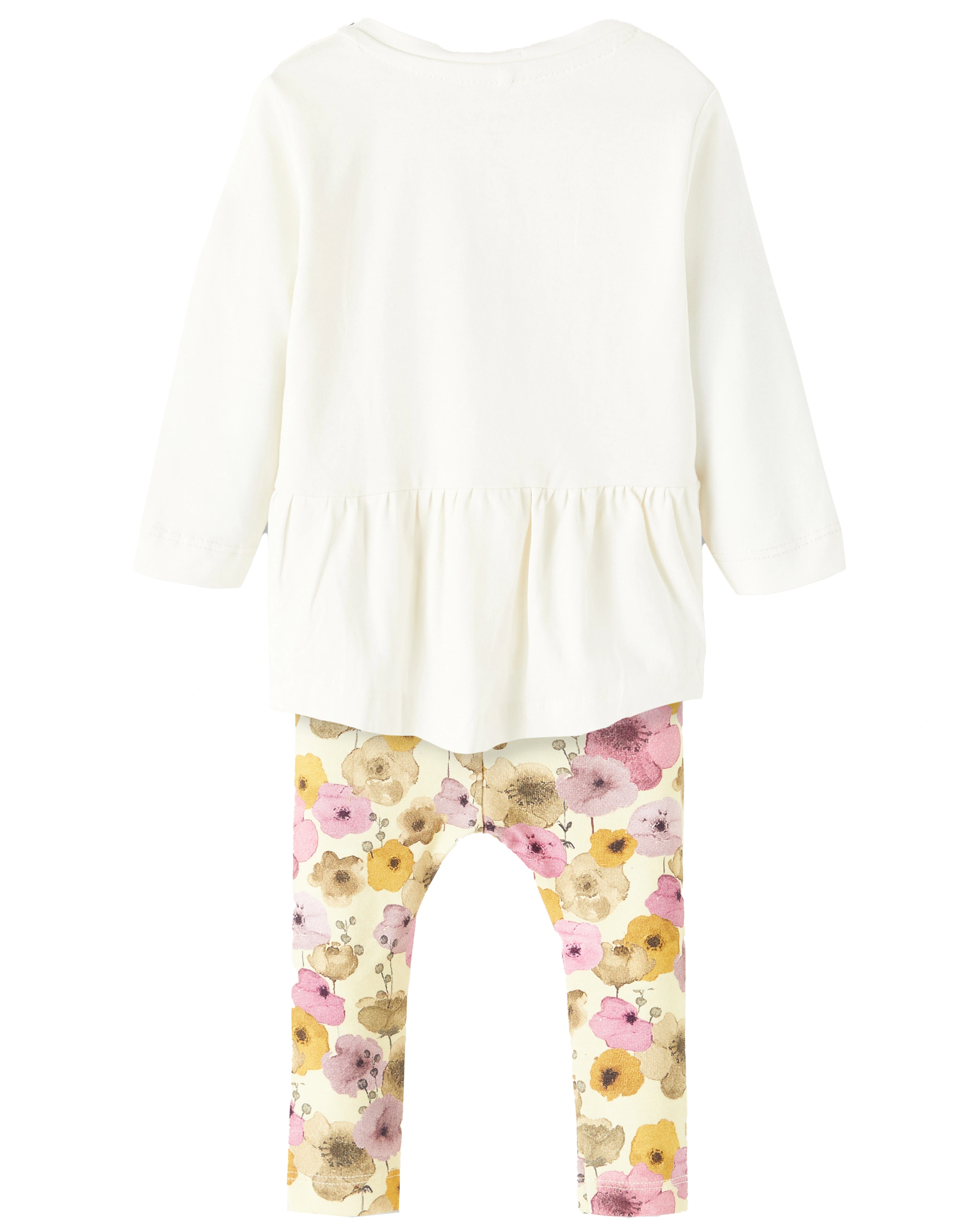 Langarmshirt NBFTABEA mit Hose in whisper white