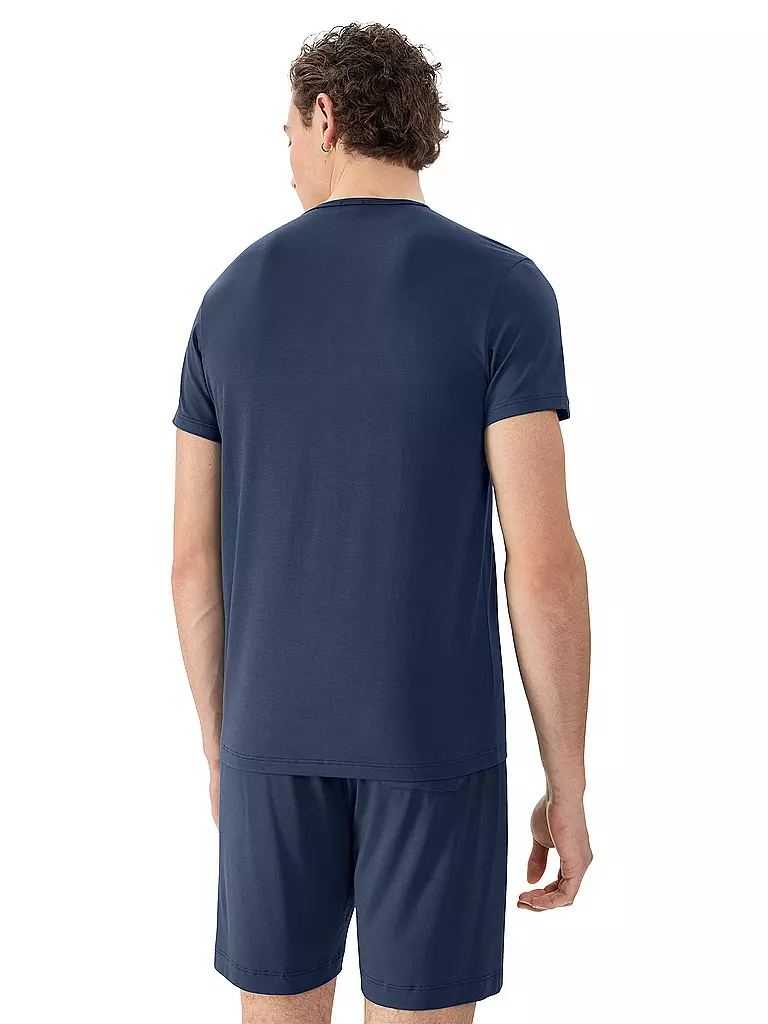 MEY Pyjama T-Shirt JEFFERSON fossil grey dunkelblau
