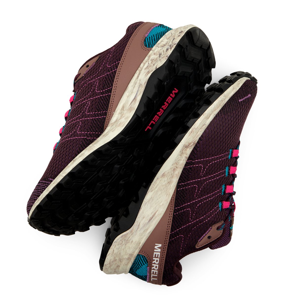 MERRELL-Fly strike-Baskets de randonnée - Talon plat - Violet Foncé