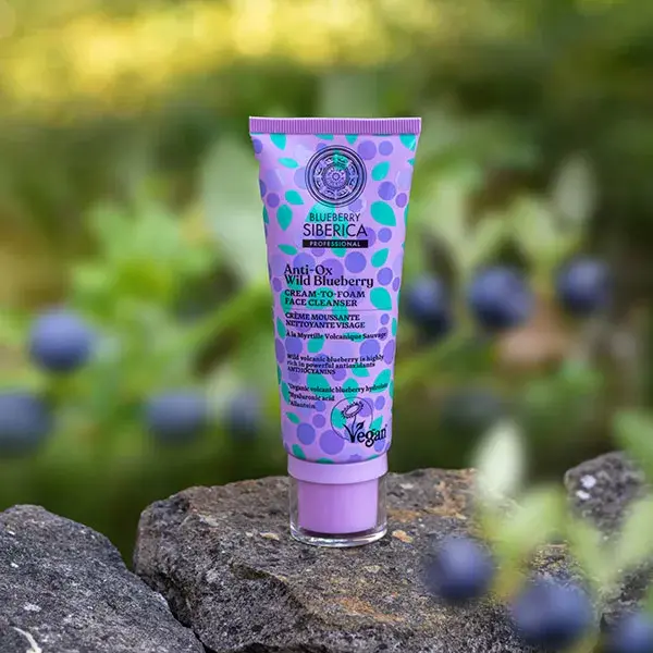 Natura Siberica Blueberry Siberica Creme de Limpeza Espumante 100 ml