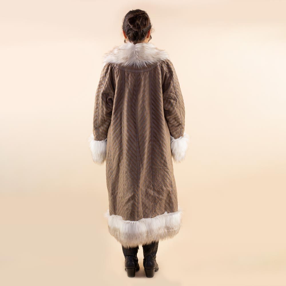 Afghan coat Ghazal Taupe