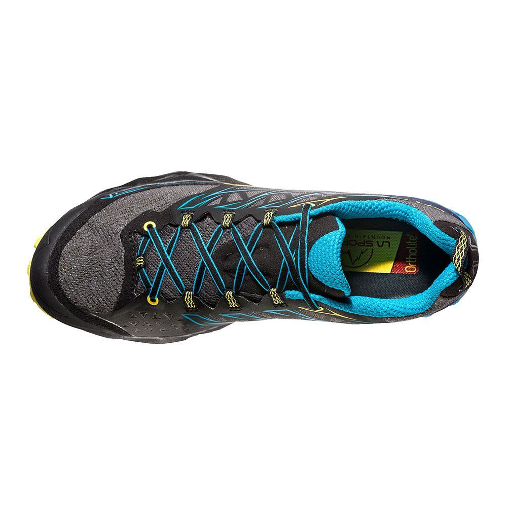 La Sportiva AKYRA - Chaussures de trail Homme carbon/tropic blue