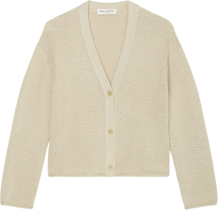 Marc O’Polo Cardigan, longsleeve, v-neck Dusty field