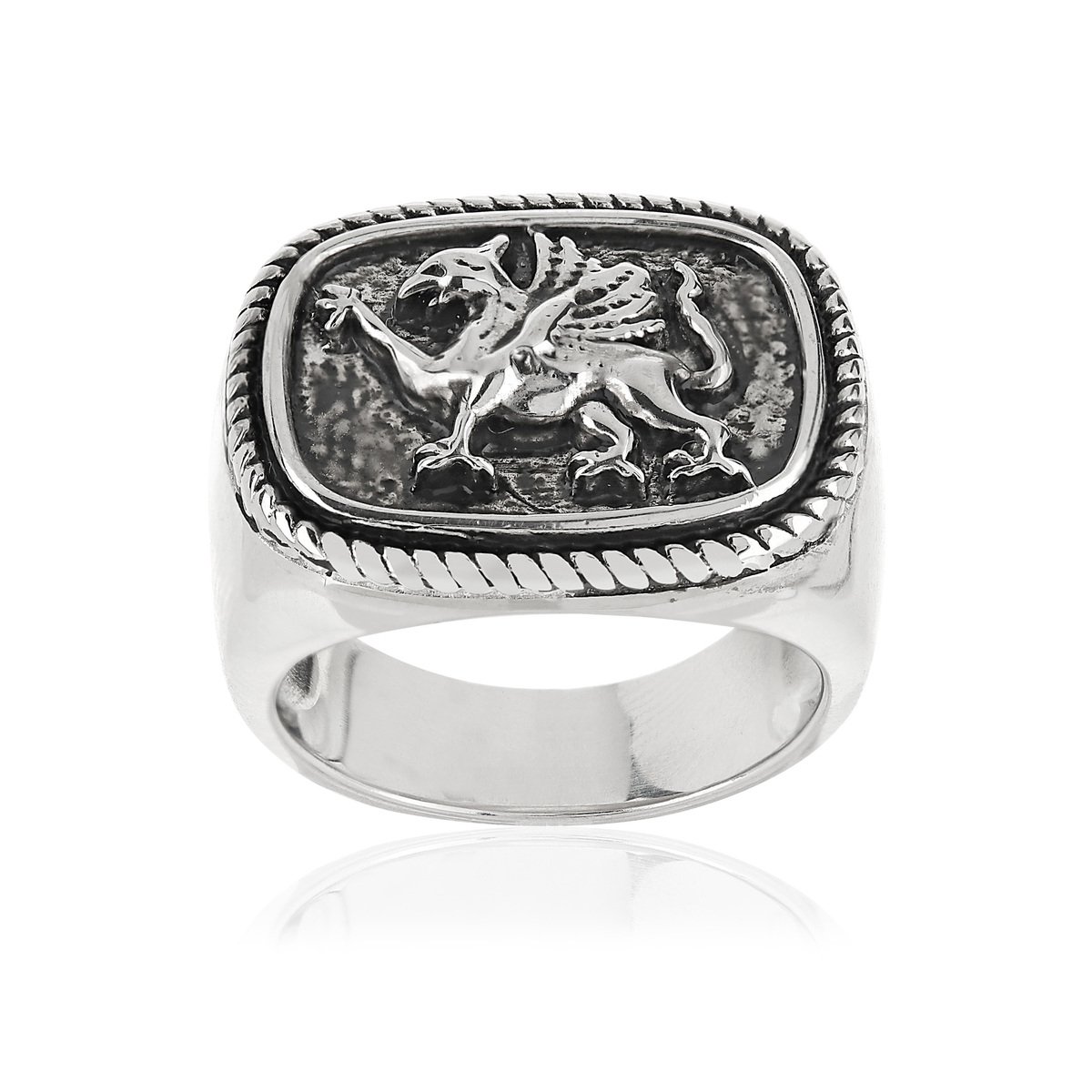 Bague argent 925 finition noire oxydée
