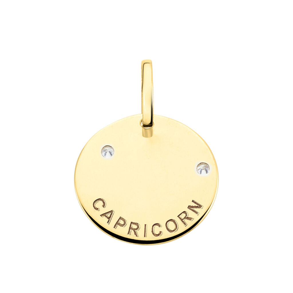 Pendentif Or Jaune Astraea Oxyde De Zirconium