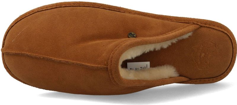 Pantoffel Warmbat Men Barron Suede Cognac