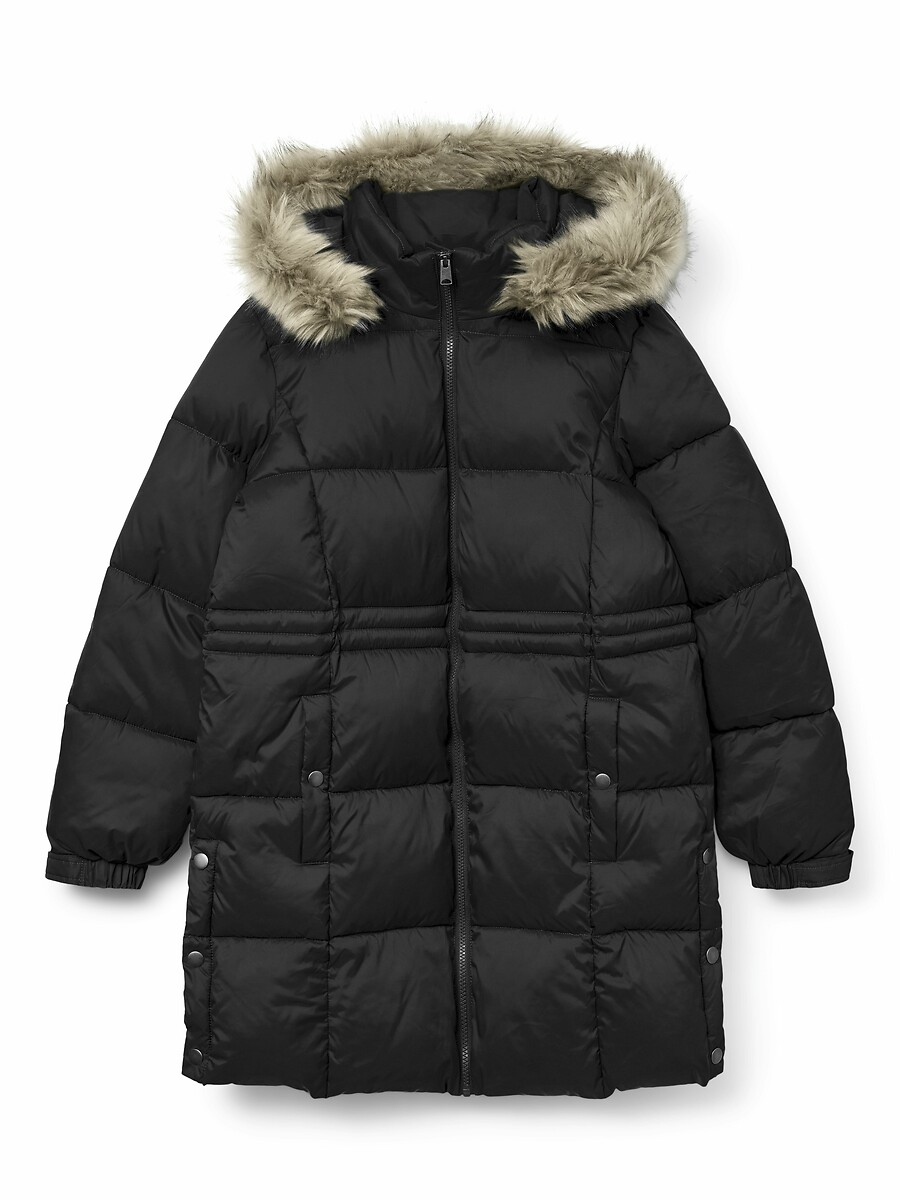 VERO MODA<br>Casaco comprido de penas com capuz