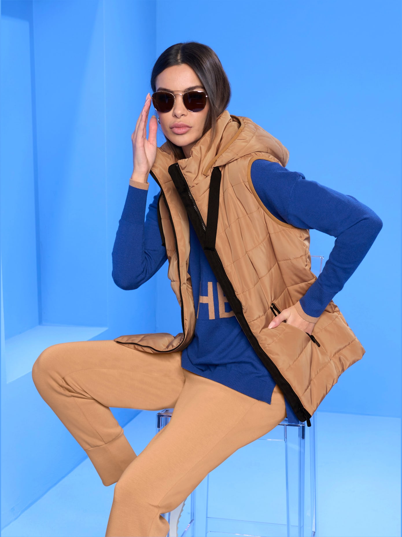 Gilet matelassé capuche amovible