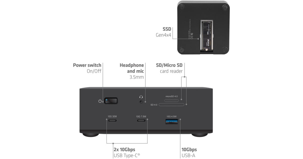 Club 3DThunderbolt 5 13-in-1 dockingstation  (Zwart)
