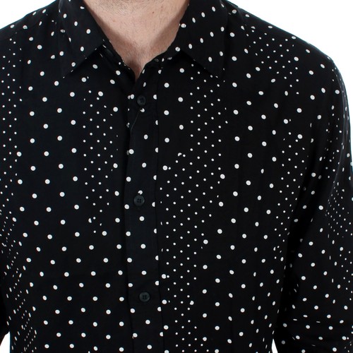 Jack & Jones - 12153920 JPRSIDE SHIRT LS BLACK REG FIT Negro